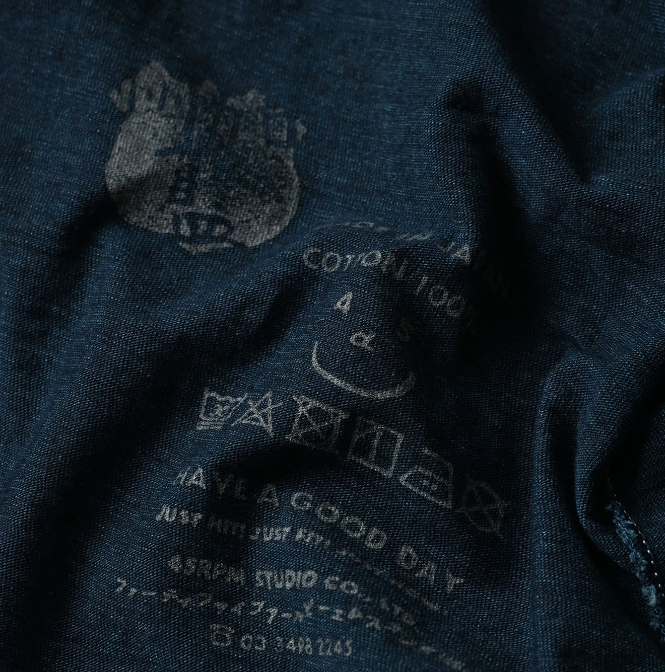 45R(フォーティファイブアール) |天竺の908 45星ポケットTシャツ（インディゴ）
