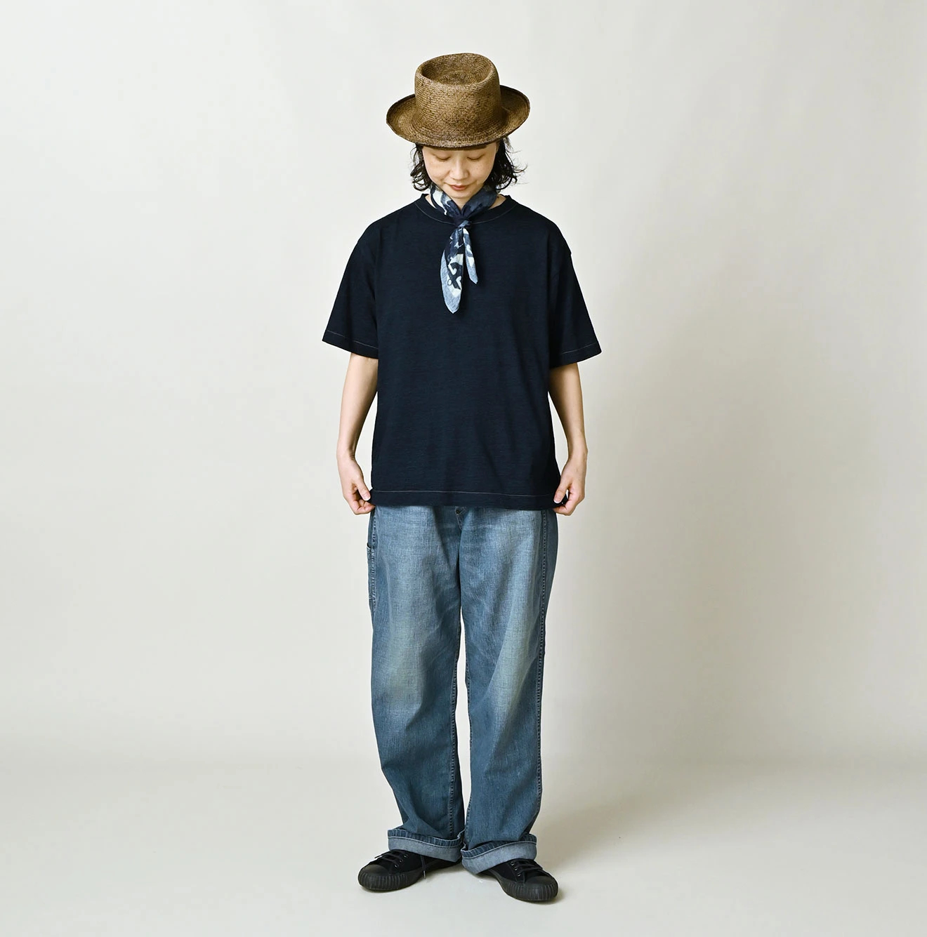 45R(フォーティファイブアール) |天竺の908オーシャンTシャツ（インディゴ）