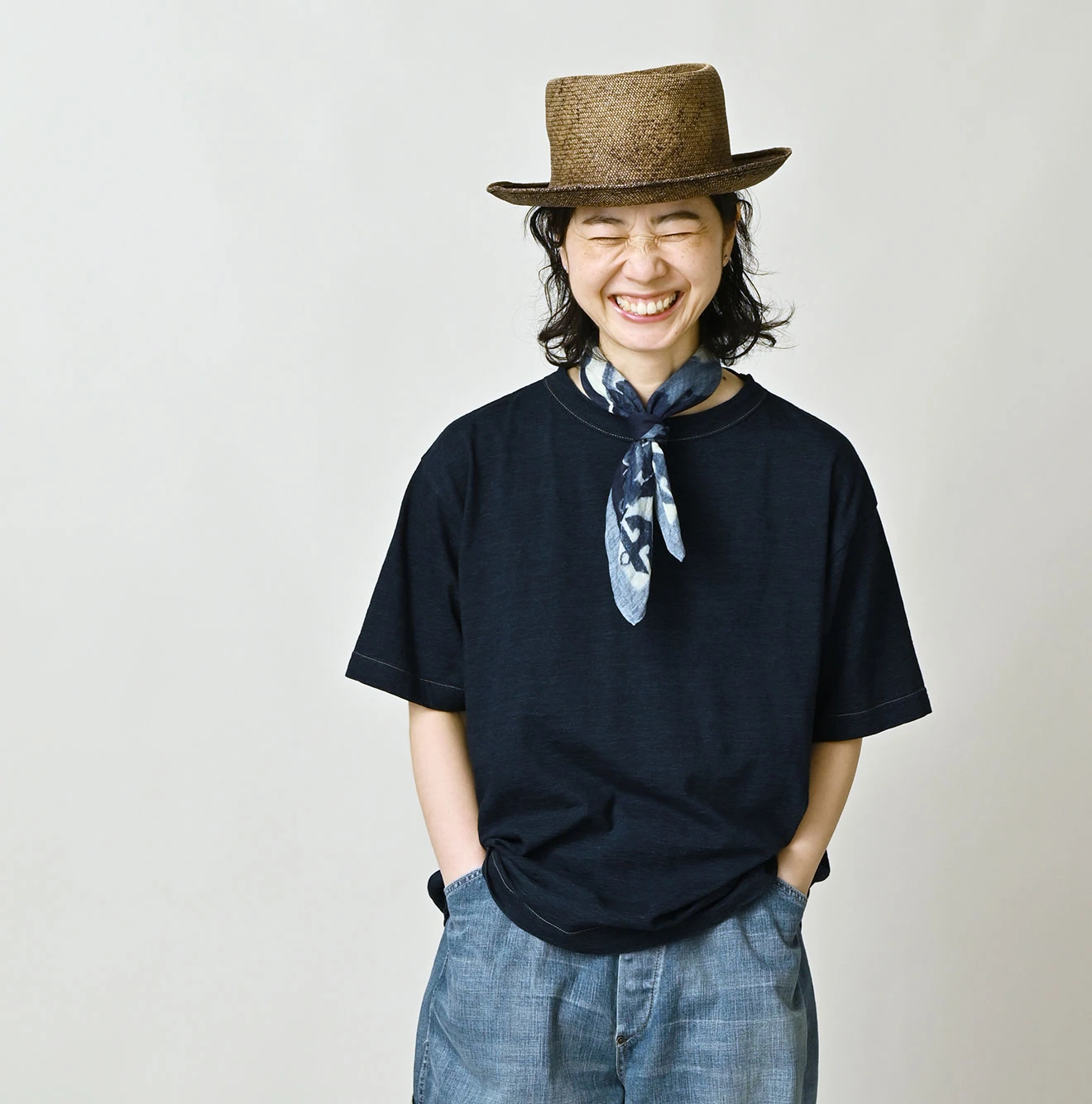 45R(フォーティファイブアール) |天竺の908オーシャンTシャツ（インディゴ）