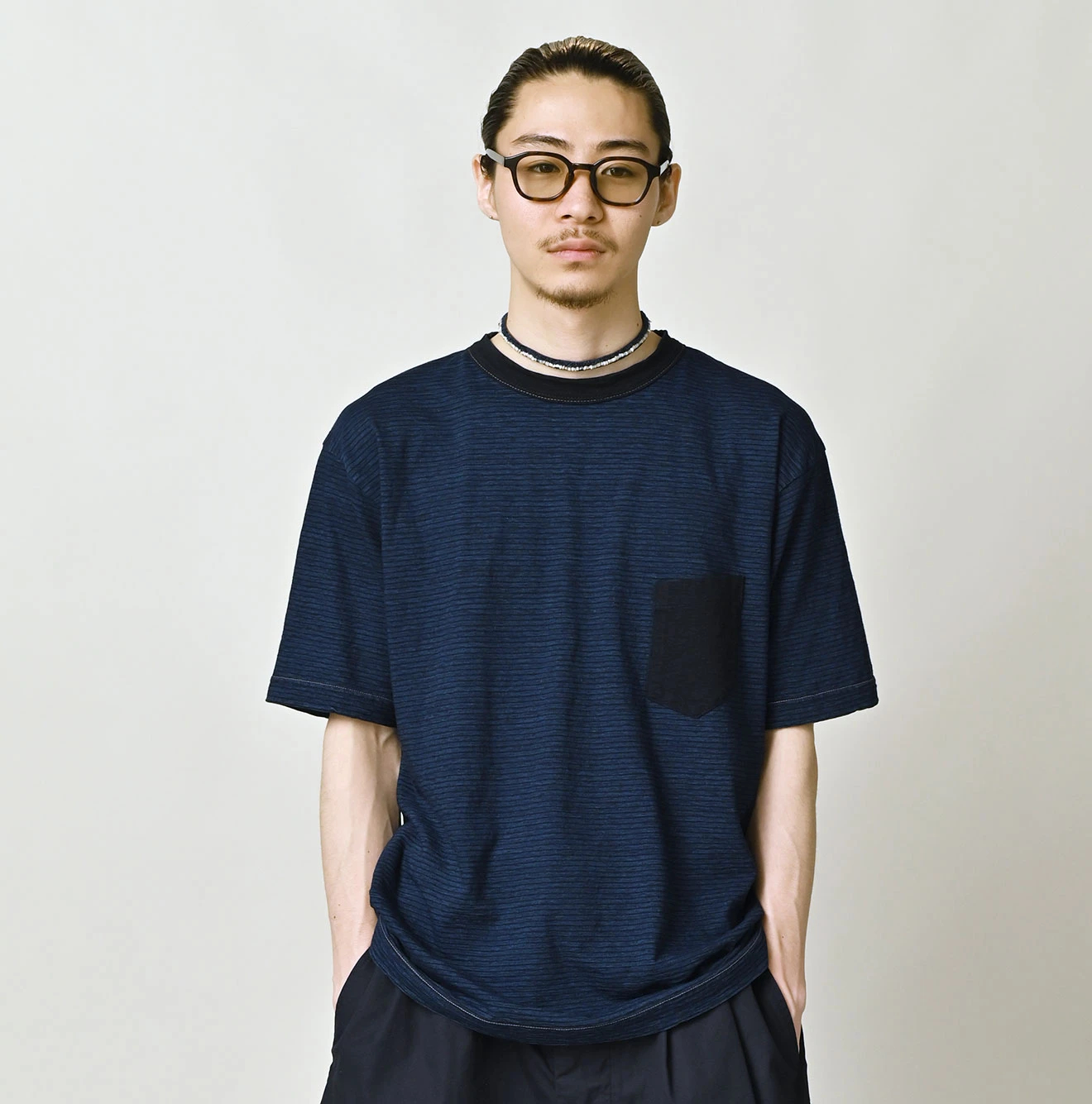 45R（フォーティファイブアール）| 天竺ボーダーの908 45星ポケットT