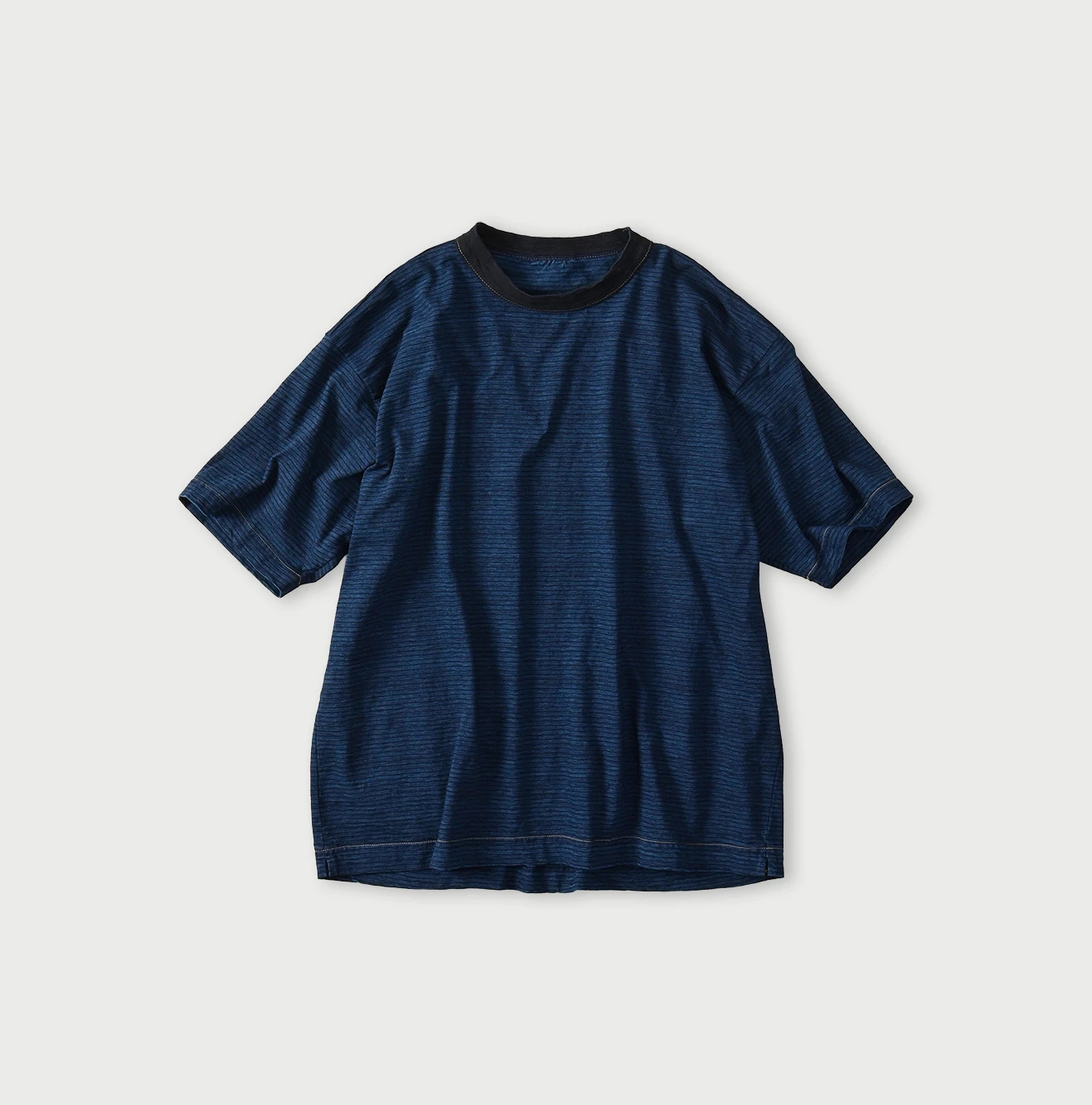 45R(フォーティファイブアール) |天竺ボーダーの908オーシャンTシャツ（インディゴ）