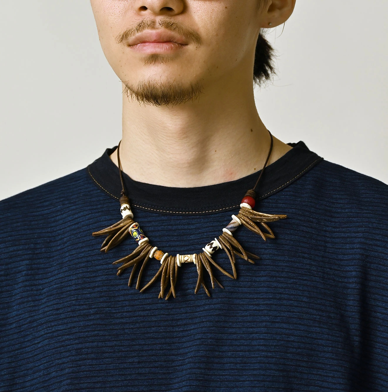 45R(フォーティファイブアール) |天竺ボーダーの908オーシャンTシャツ（インディゴ）