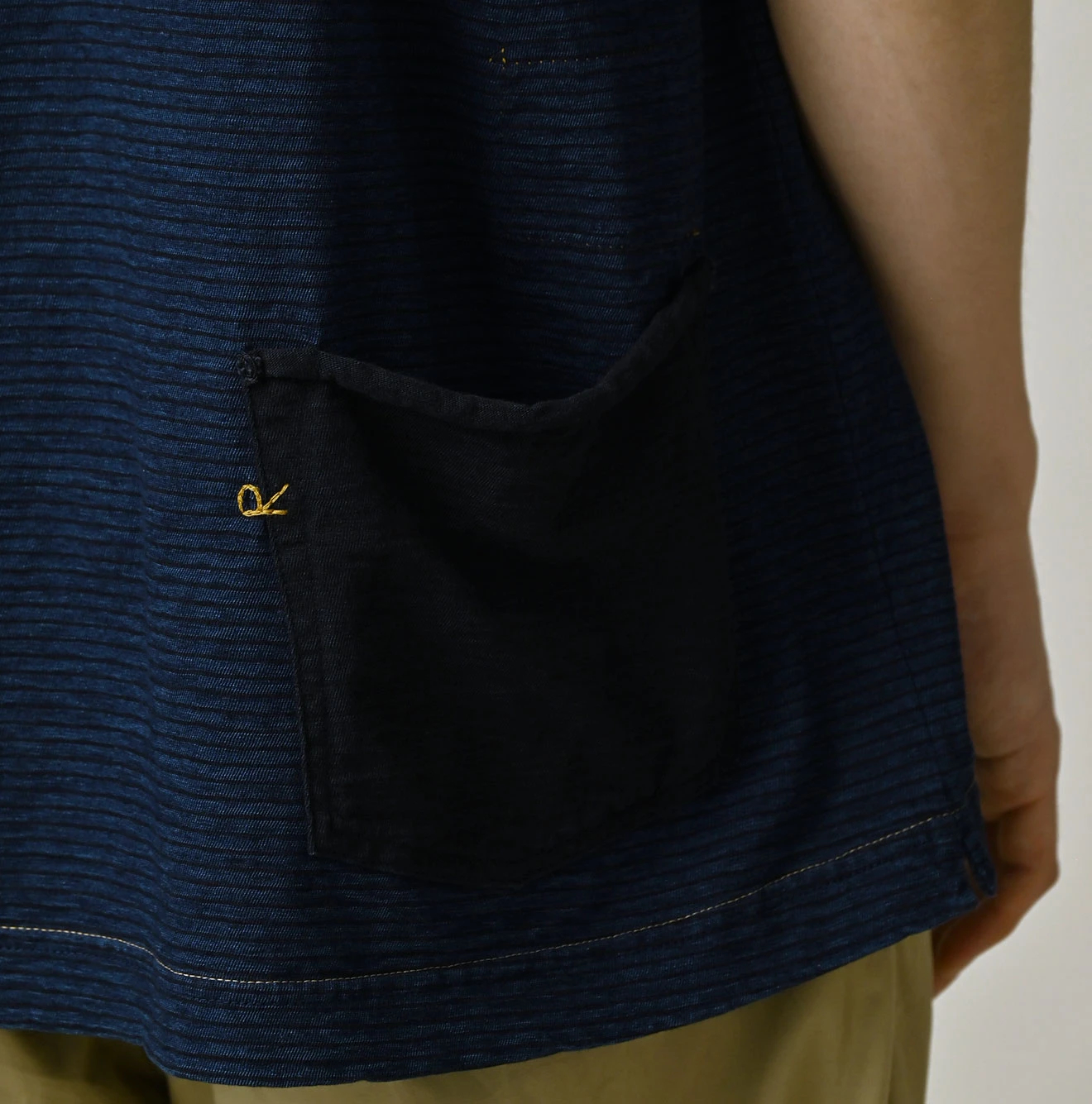 45R(フォーティファイブアール) |天竺ボーダーの908オーシャンTシャツ（インディゴ）