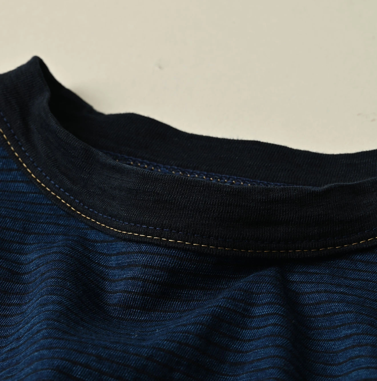 45R(フォーティファイブアール) |天竺ボーダーの908オーシャンTシャツ（インディゴ）