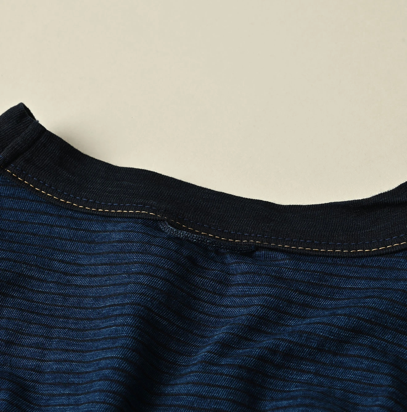 45R(フォーティファイブアール) |天竺ボーダーの908オーシャンTシャツ（インディゴ）