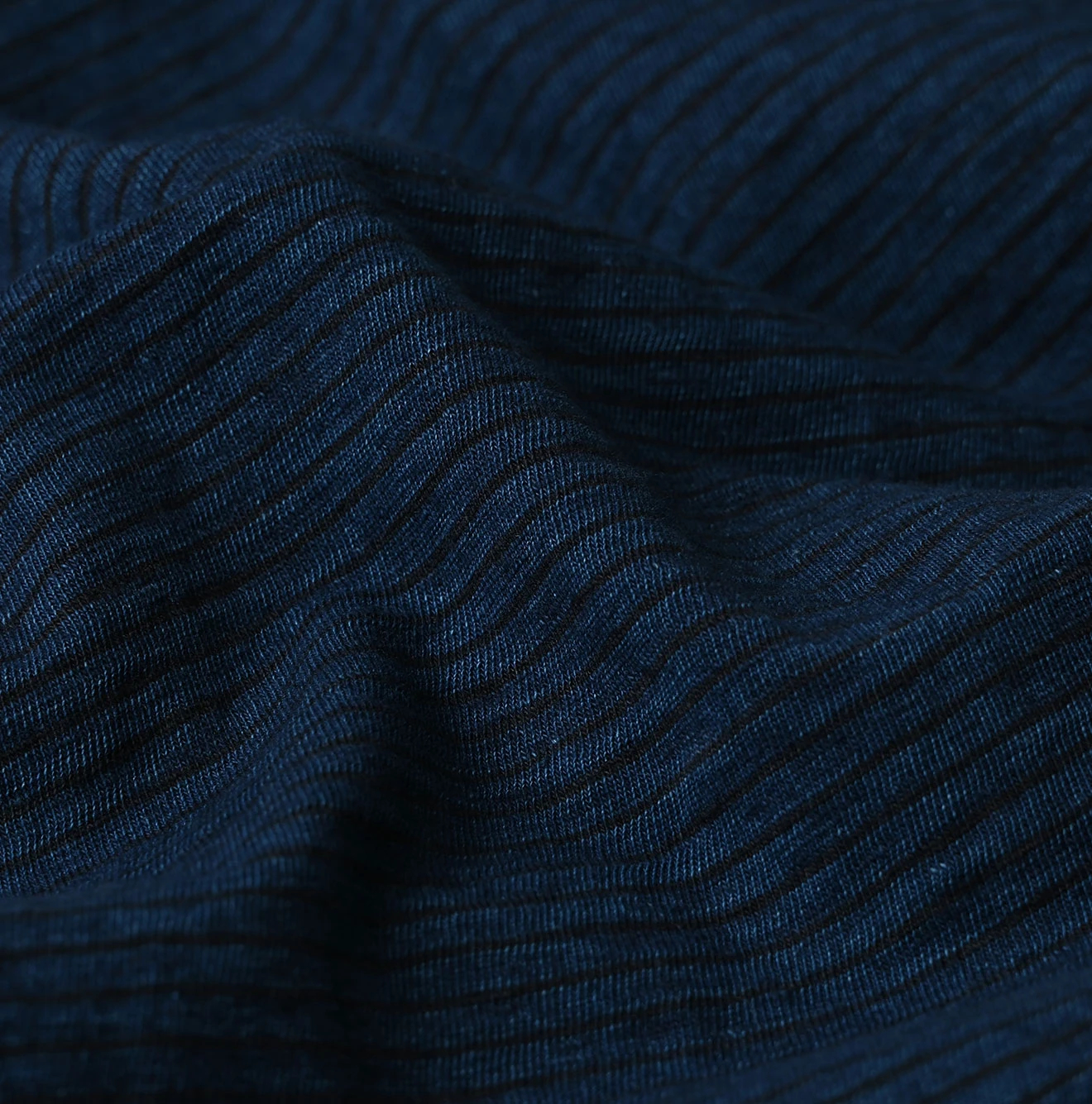 45R(フォーティファイブアール) |天竺ボーダーの908オーシャンTシャツ（インディゴ）