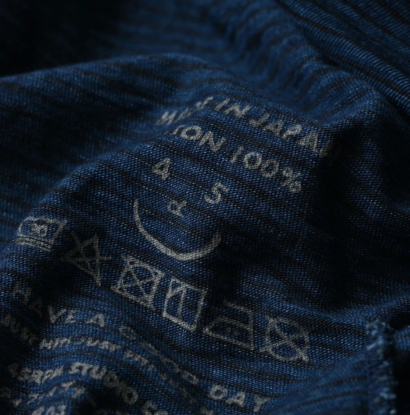 45R(フォーティファイブアール) |天竺ボーダーの908オーシャンTシャツ（インディゴ）