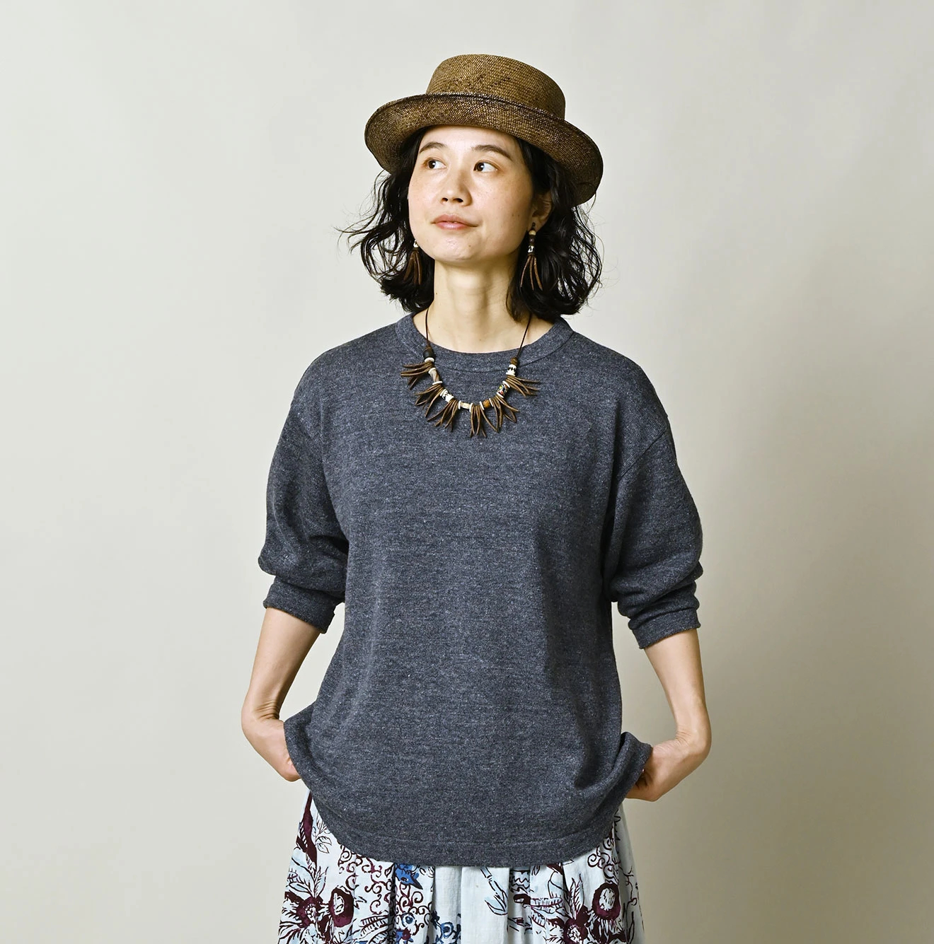 45R(フォーティファイブアール) |モンサン超ガーゼの908オーシャンTシャツ