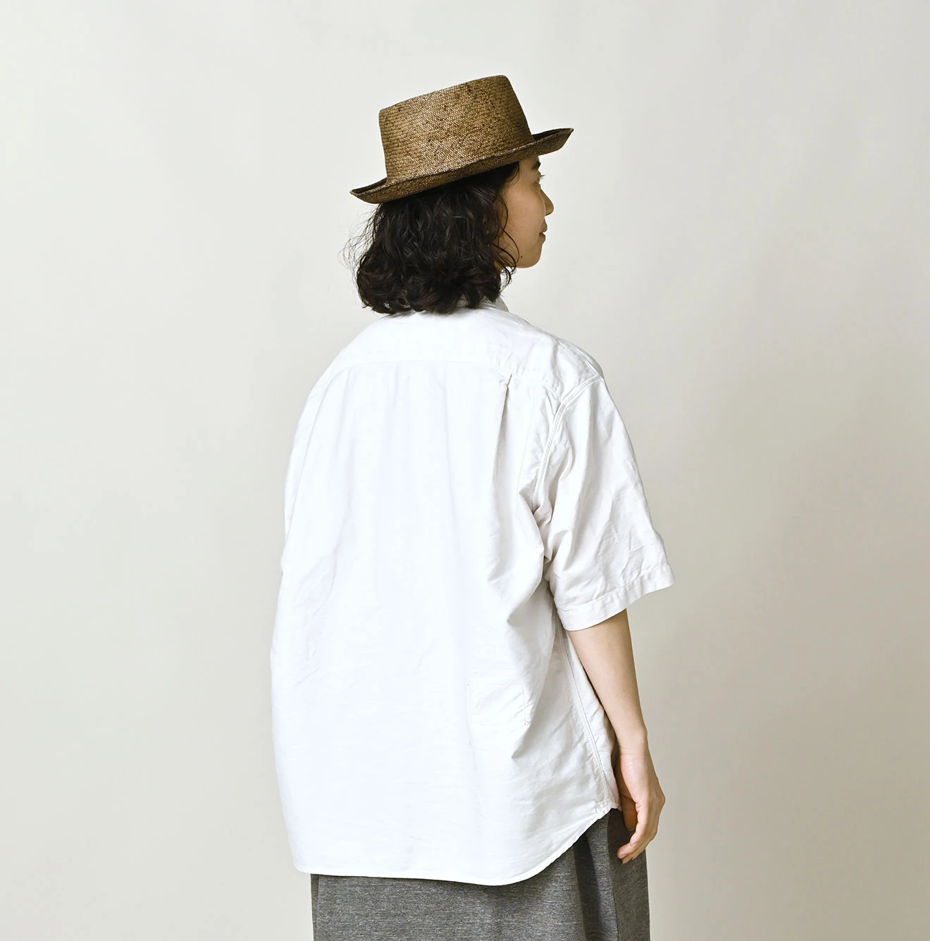 45R(フォーティファイブアール) |ヨコサテンのオーシャン半袖シャツ MEN