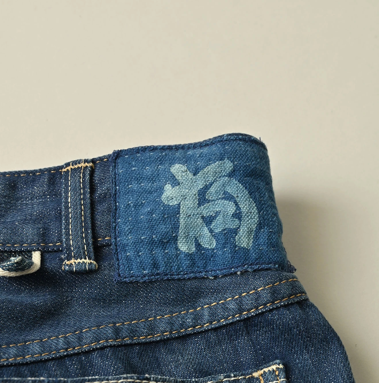 45R(フォーティファイブアール) |藍デニムのシャルロット5 遖加工（アネモネ刺繍）