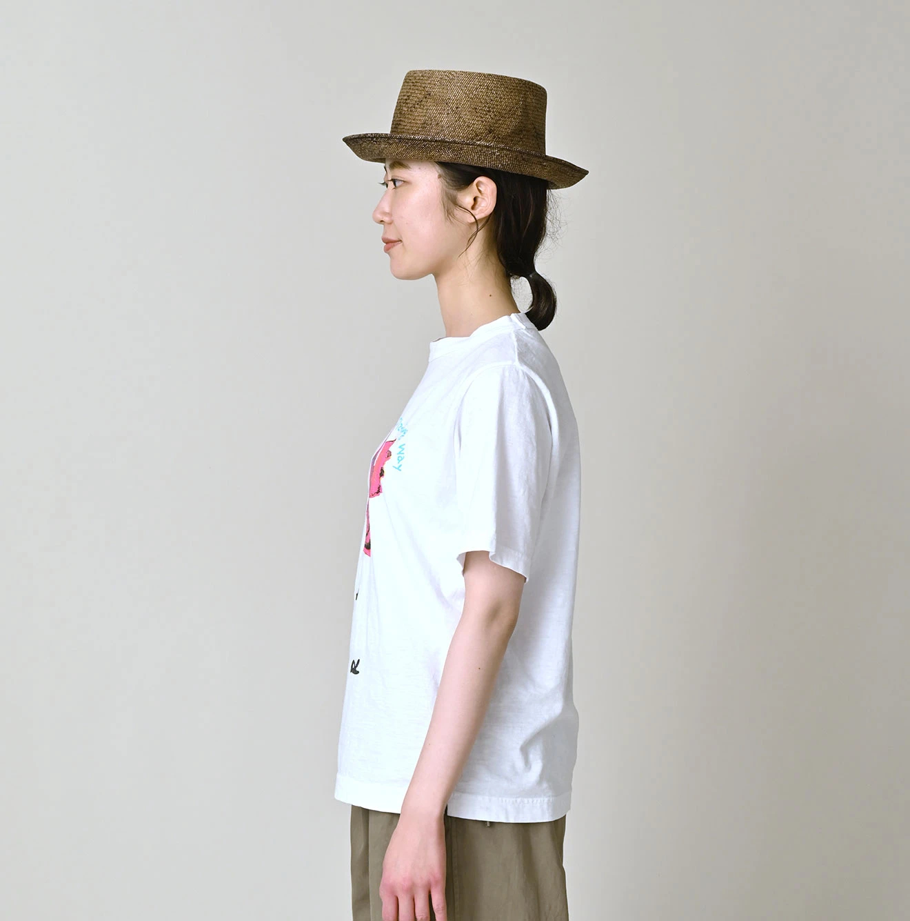45R(フォーティファイブアール) |ベタッチフラミングウェイくんプリントの908 45星Tシャツ