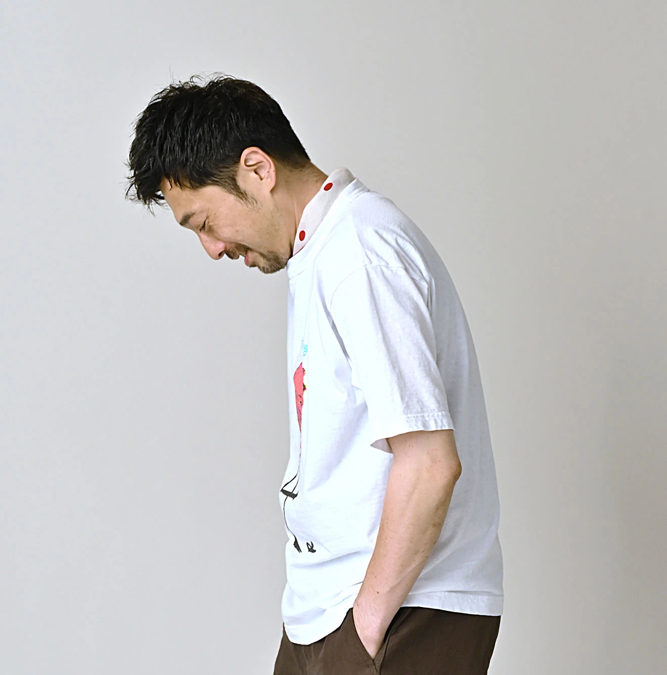 45R(フォーティファイブアール) |ベタッチフラミングウェイくんプリントの908 45星Tシャツ