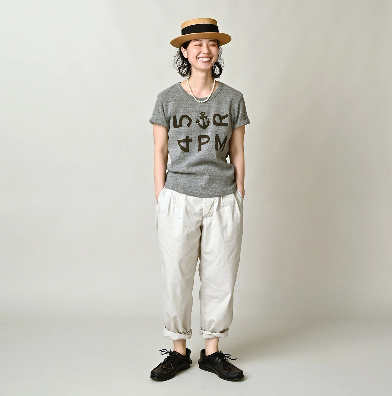 45R(フォーティファイブアール) |ONEONE 宝物のチビTシャツ（トップ）
