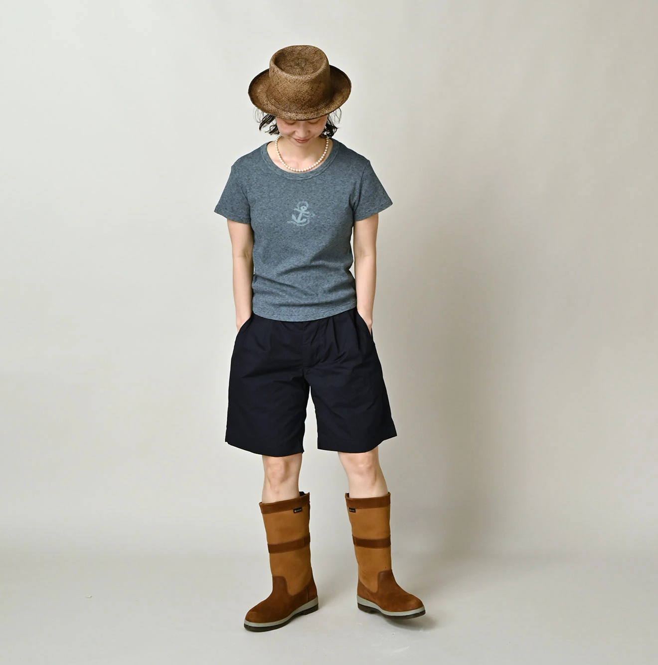45R(フォーティファイブアール) |ONEONE 宝物のチビTシャツ（インディゴ）