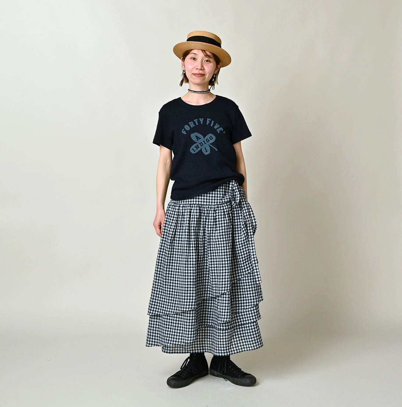 45R(フォーティファイブアール) |ONEONE 宝物のチビTシャツ（インディゴ）