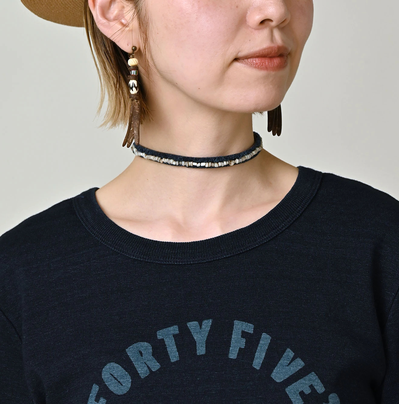 45R(フォーティファイブアール) |ONEONE 宝物のチビTシャツ（インディゴ）