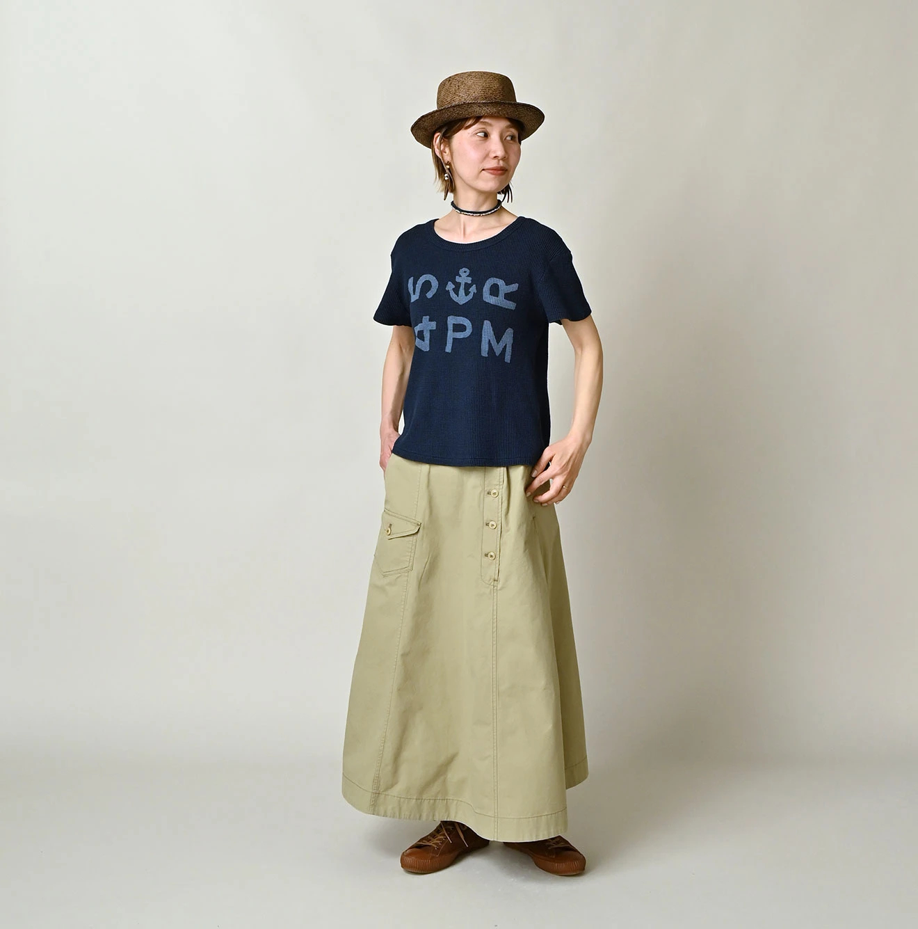 45R(フォーティファイブアール) |ONEONE 宝物のチビTシャツ（インディゴ）