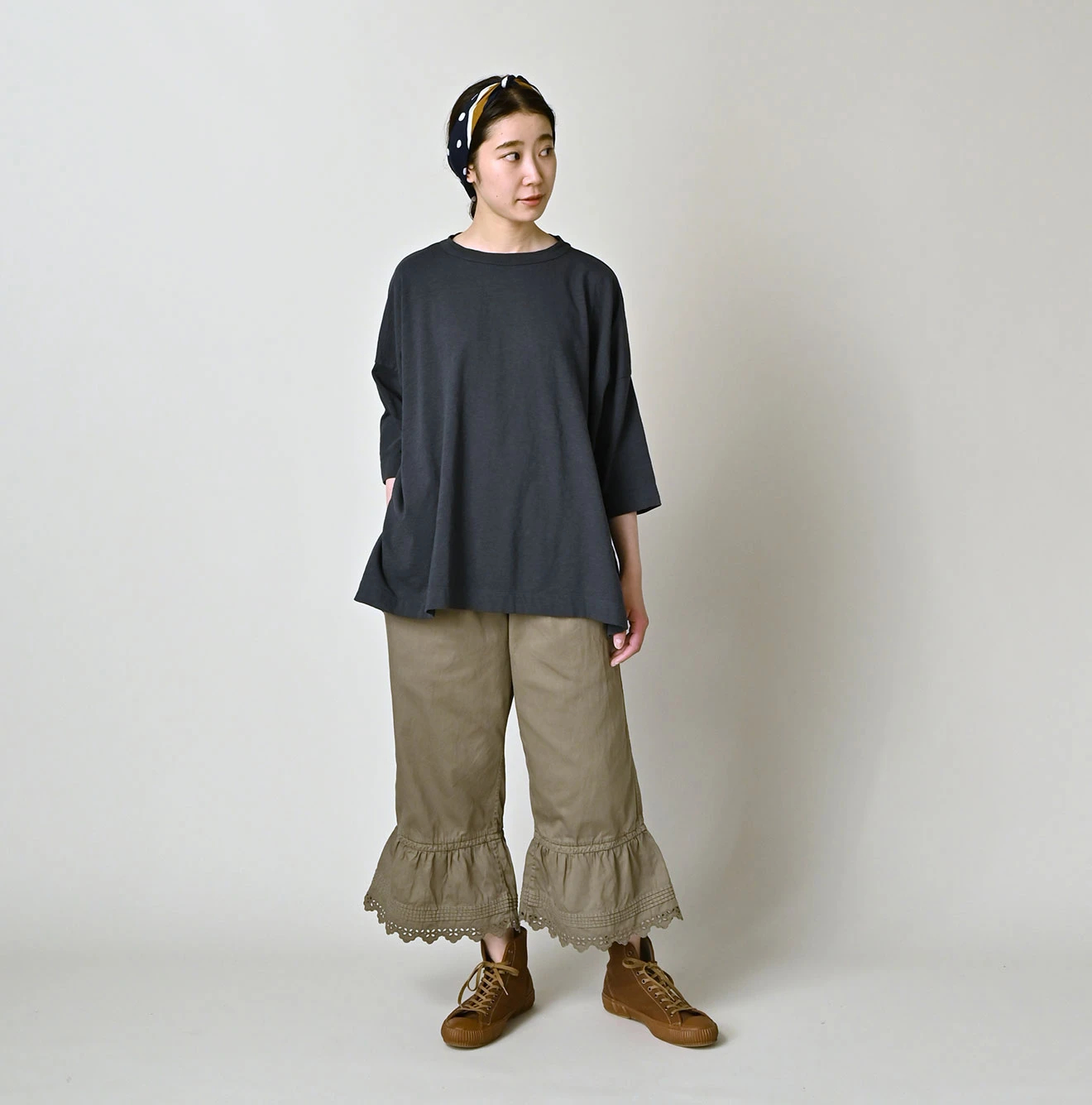 45R(フォーティファイブアール) |天竺のビッグスリットTシャツ