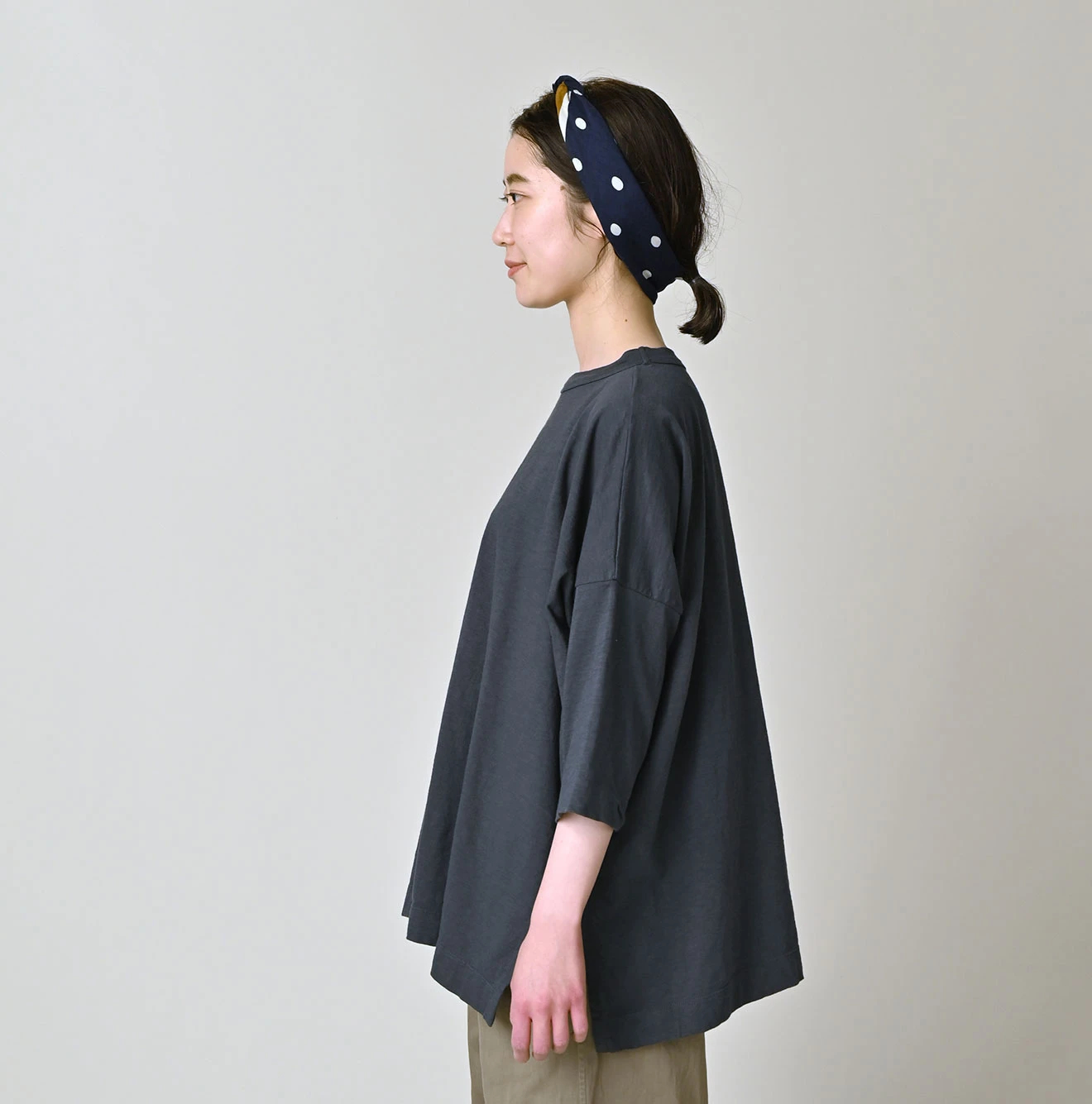 45R(フォーティファイブアール) |天竺のビッグスリットTシャツ