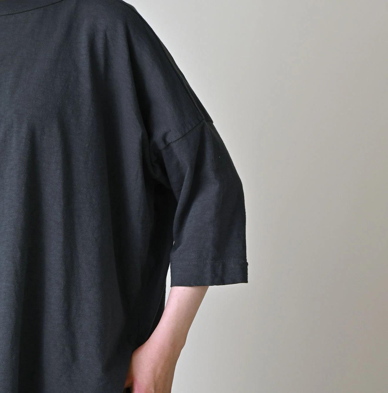 45R(フォーティファイブアール) |天竺のビッグスリットTシャツ