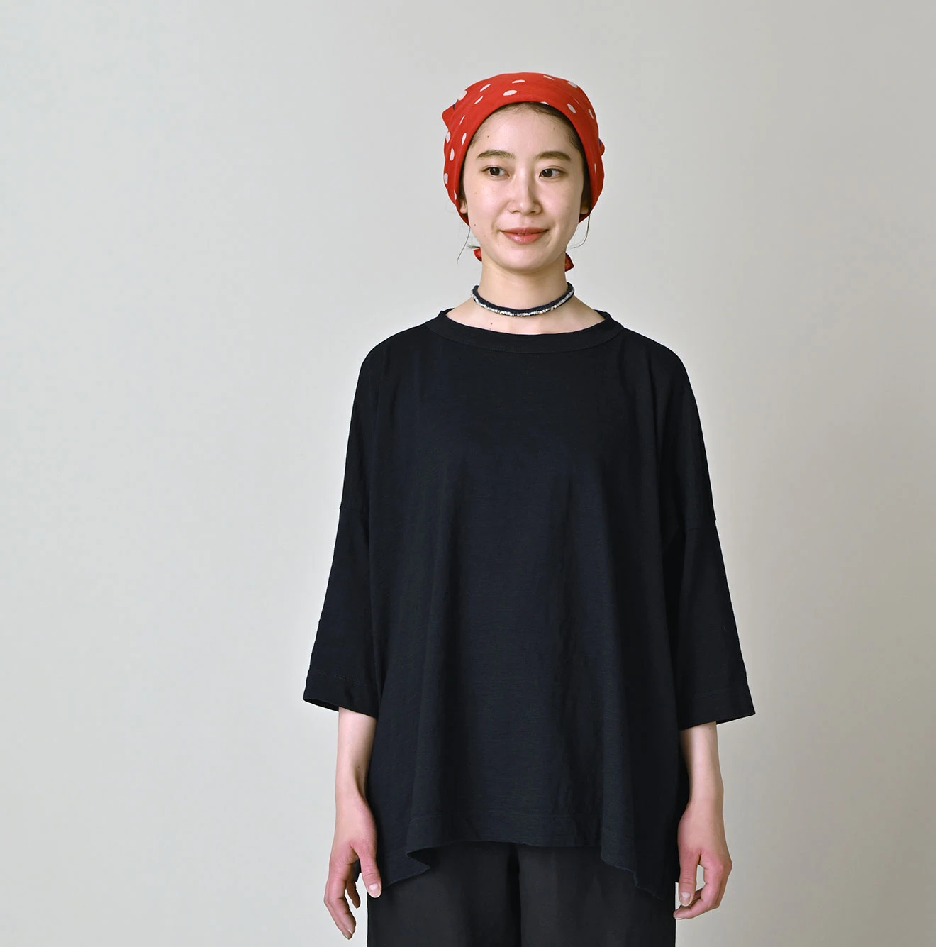45R(フォーティファイブアール) |天竺のビッグスリットTシャツ（インディゴ）