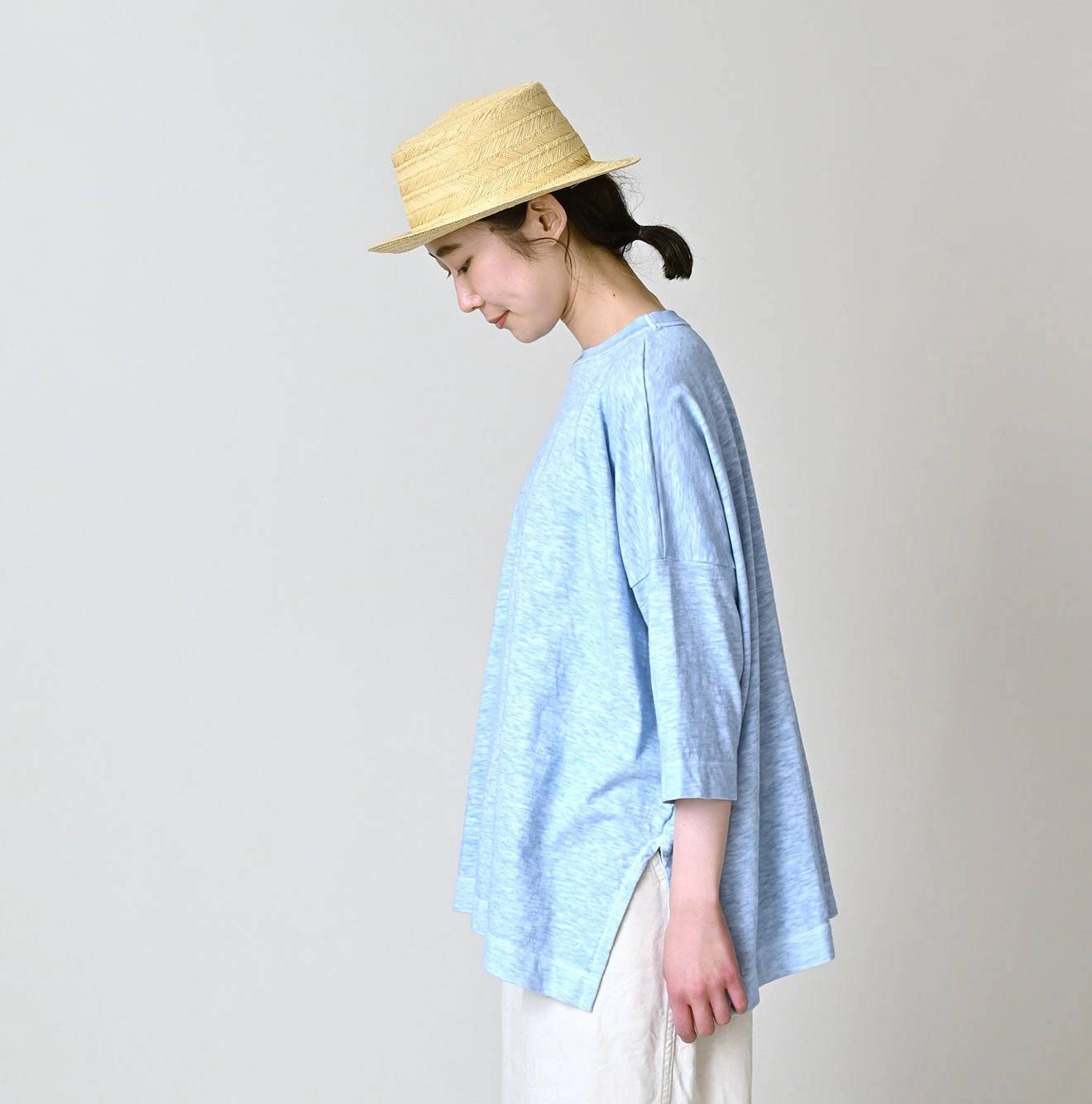 45R(フォーティファイブアール) |天竺のビッグスリットTシャツ（45草染）