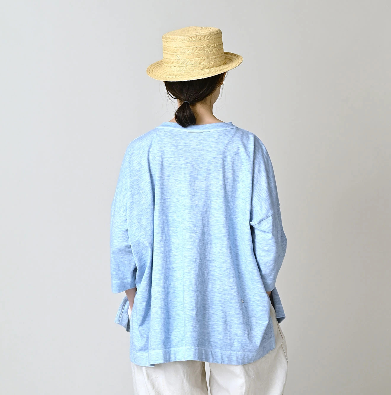 45R(フォーティファイブアール) |天竺のビッグスリットTシャツ（45草染）