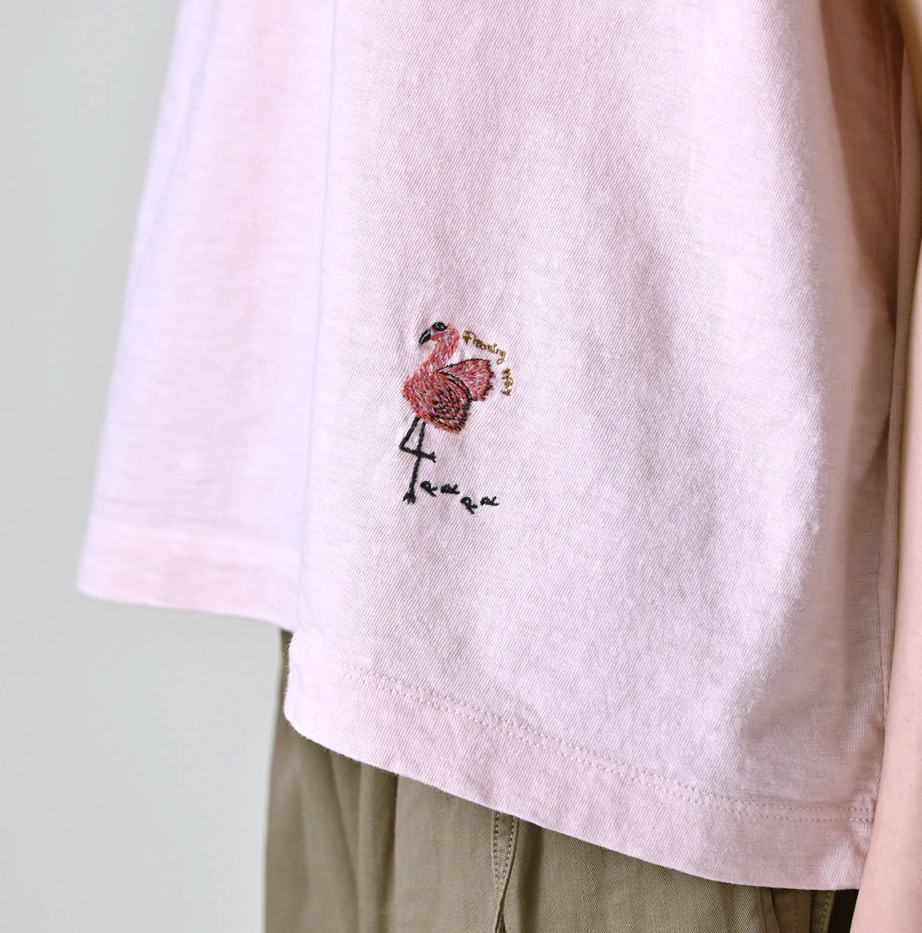 45R(フォーティファイブアール) |フラミングウェイ君刺繍のMキャミ