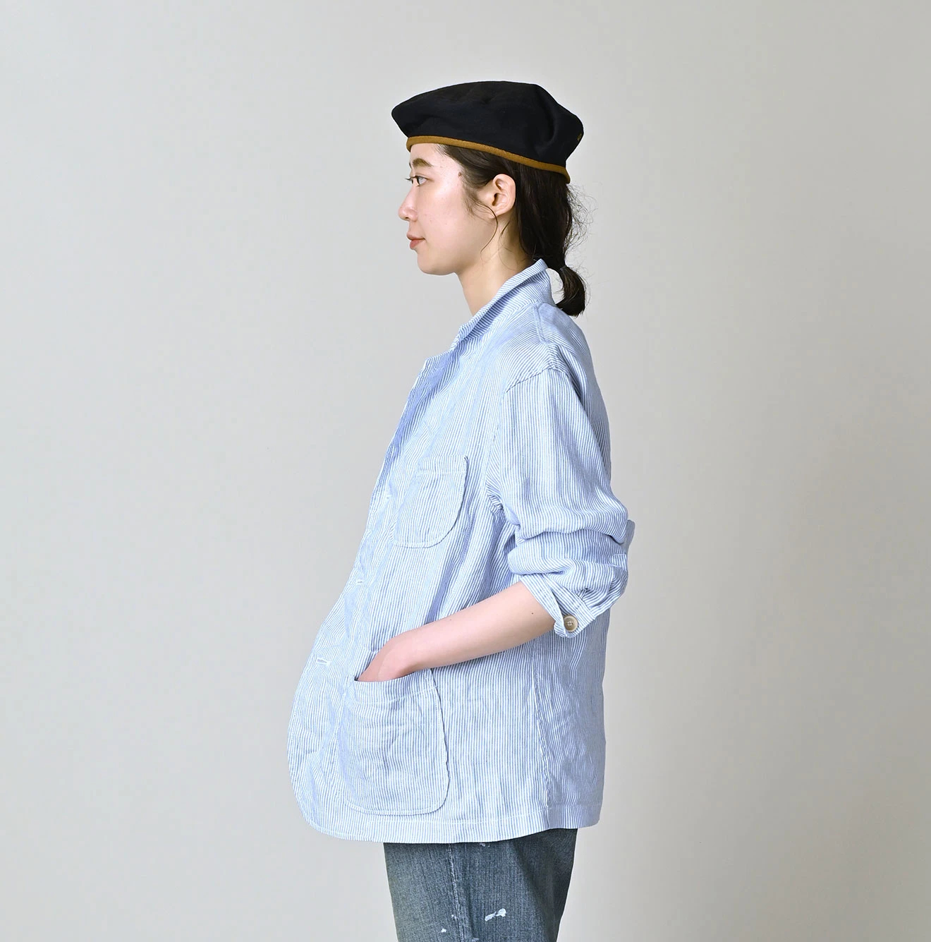 45R(フォーティファイブアール) |リネンオックスの9084ポケットシャツ
