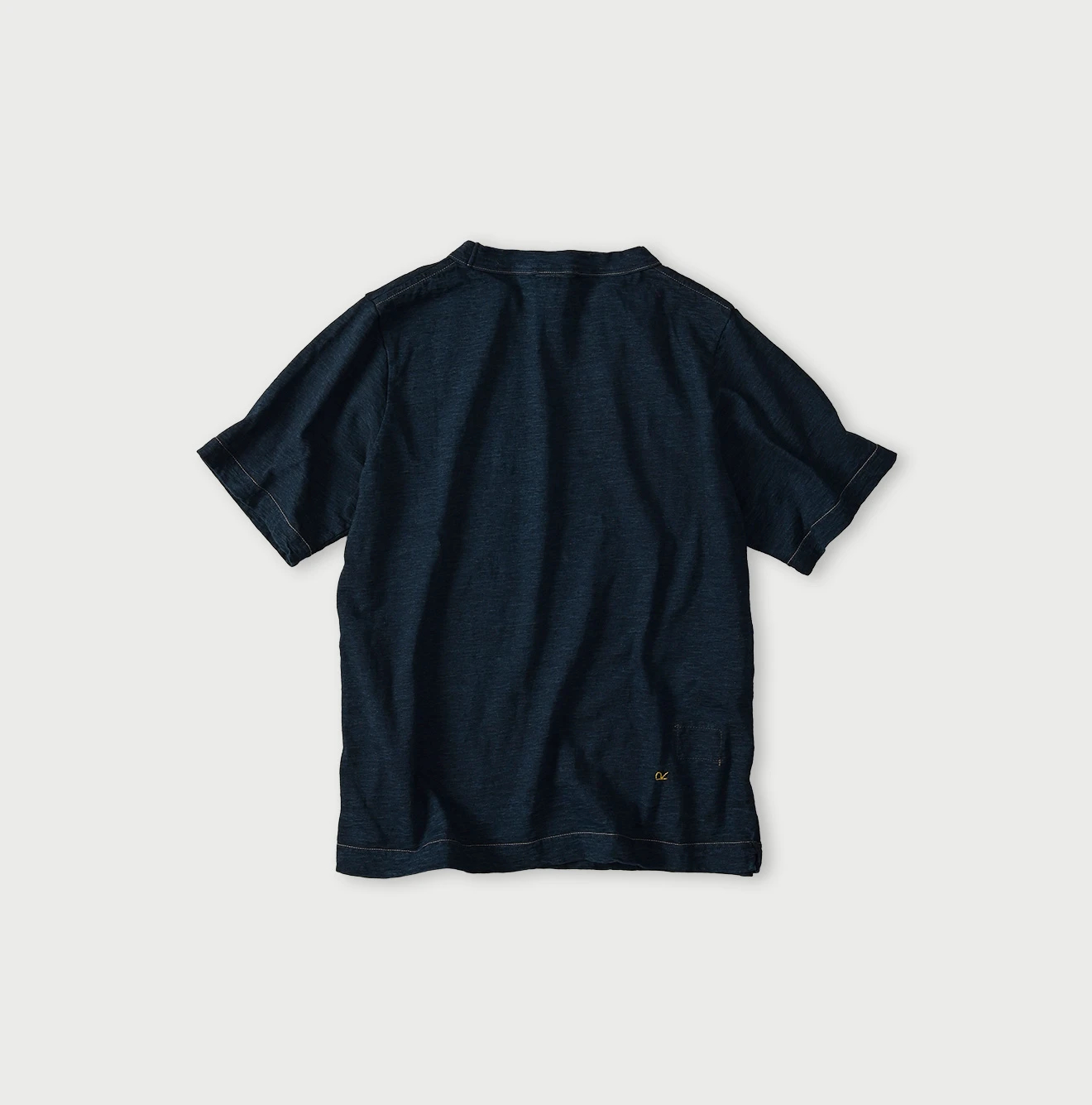 45R(フォーティファイブアール) |ベタッチフラミングウェイくんプリントの908 45星Tシャツ（インディゴ）
