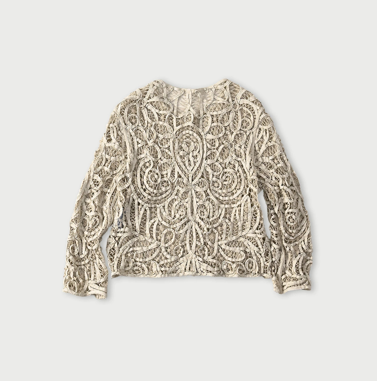 45R(フォーティファイブアール) |リネンリボンバテン刺繍のボレロ