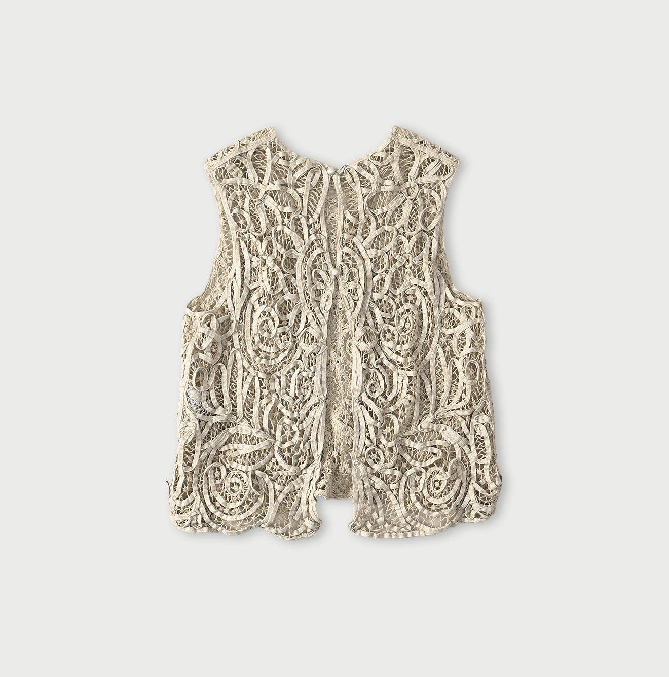45R(フォーティファイブアール) |リネンリボンバテン刺繍のノースリーブトップ