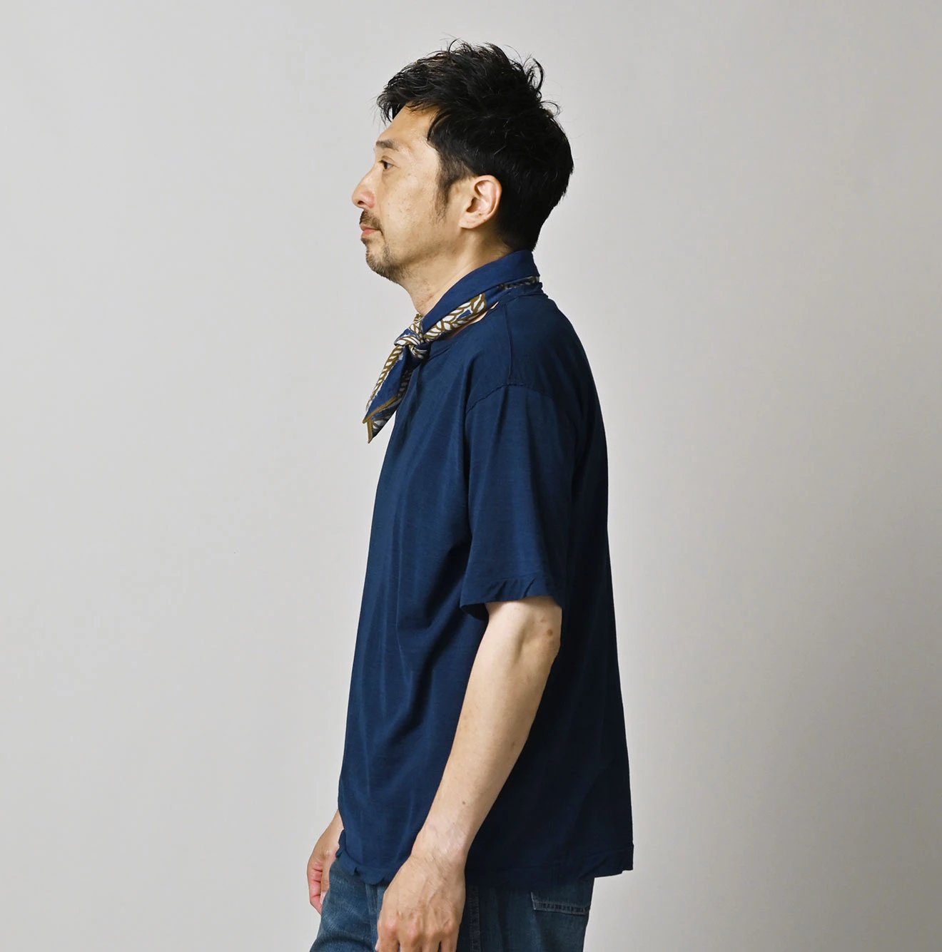 45R(フォーティファイブアール) |スーピマ薄天竺の908Tシャツ（インディゴ）