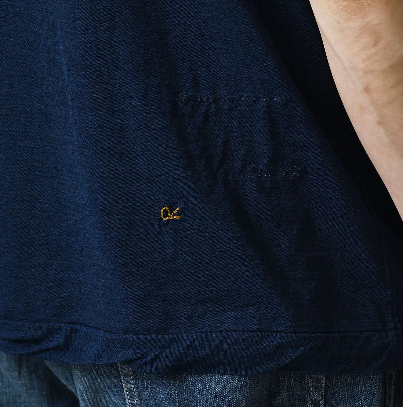 45R(フォーティファイブアール) |スーピマ薄天竺の908Tシャツ（インディゴ）