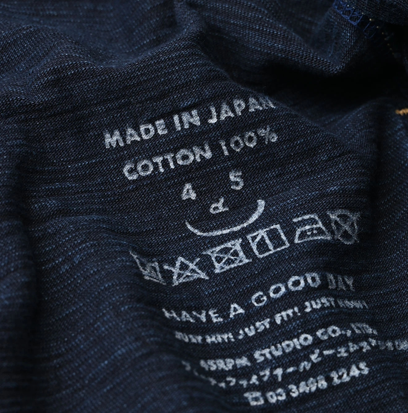 45R(フォーティファイブアール) |でこぼこ天竺の908バインダーフーディ（インディゴ）