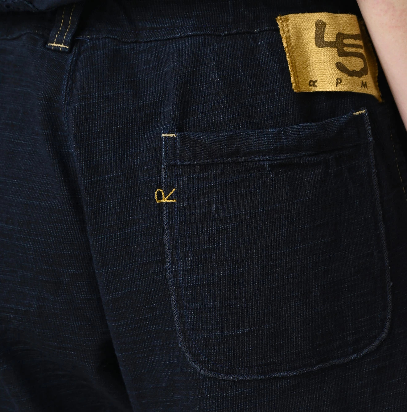 45R(フォーティファイブアール) |でこぼこ天竺の908ショートパンツ（インディゴ）
