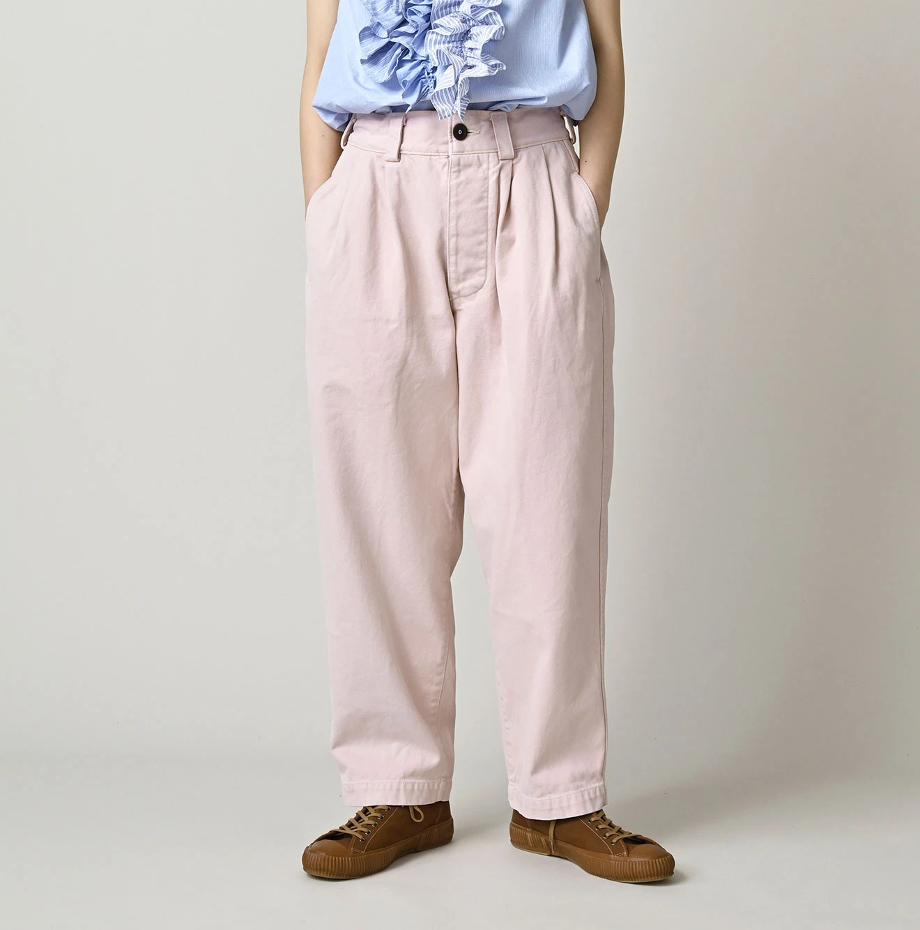 45R(フォーティファイブアール) |足袋クロスの908ペグトップパンツ（再び・日焼け加工 ）