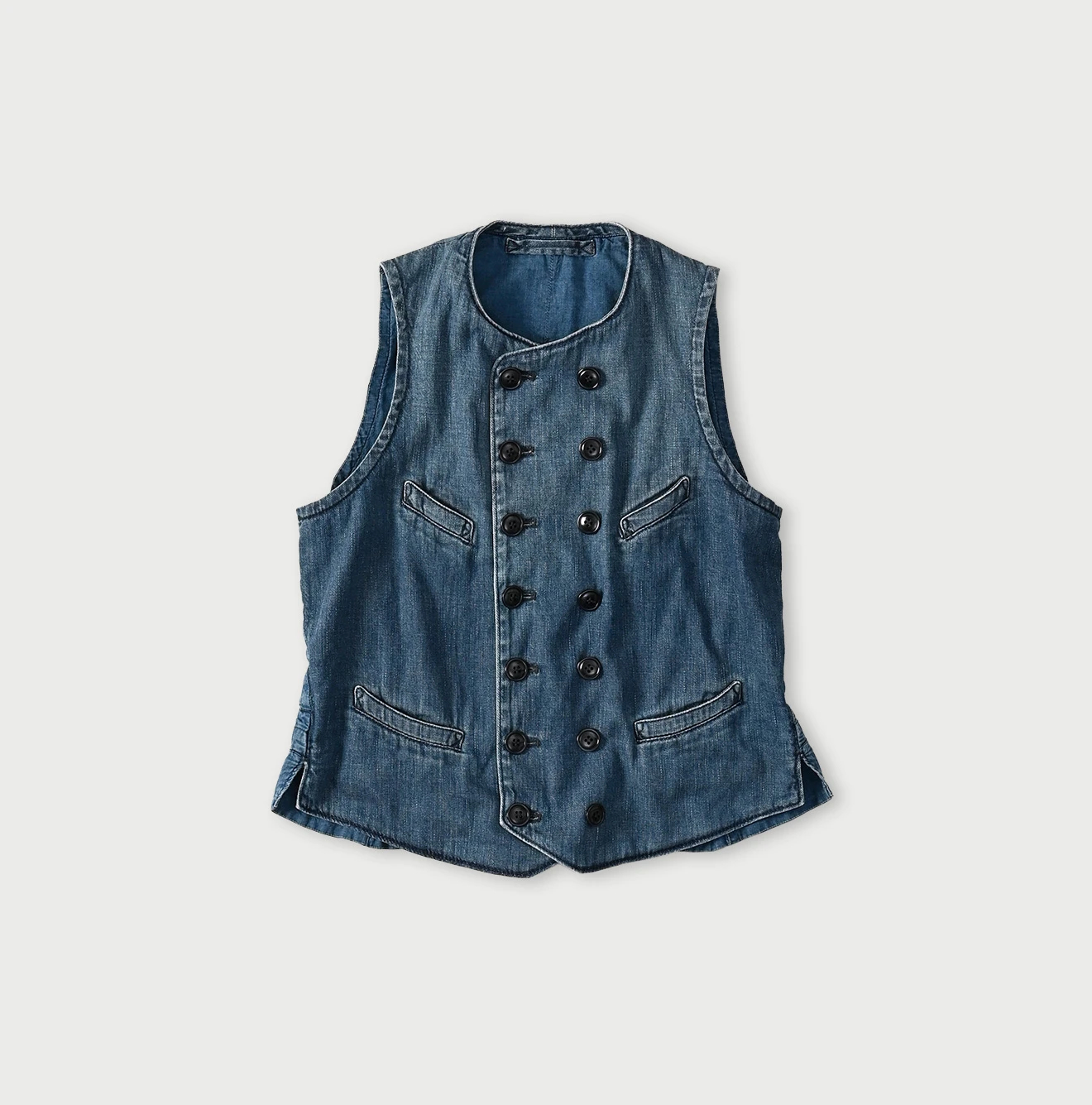 45R（フォーティファイブアール）| 45プチデニムのベスト（加工） Vest