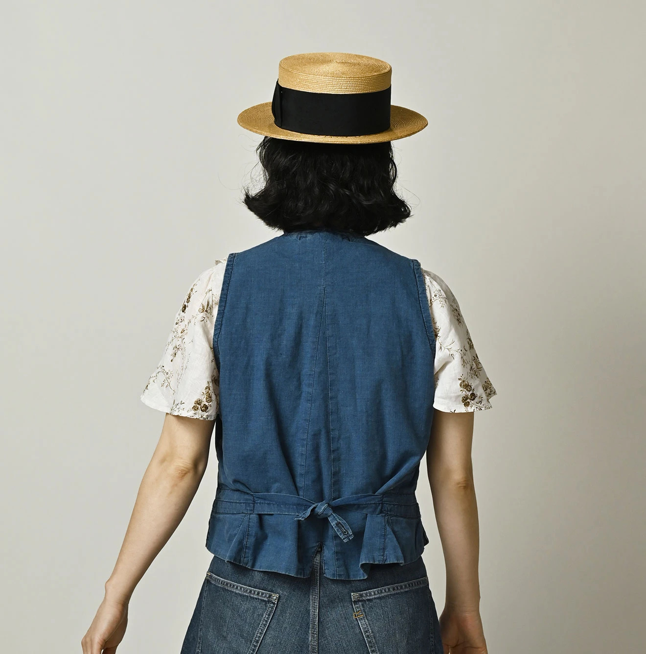 45R（フォーティファイブアール）| 45プチデニムのベスト（加工） Vest