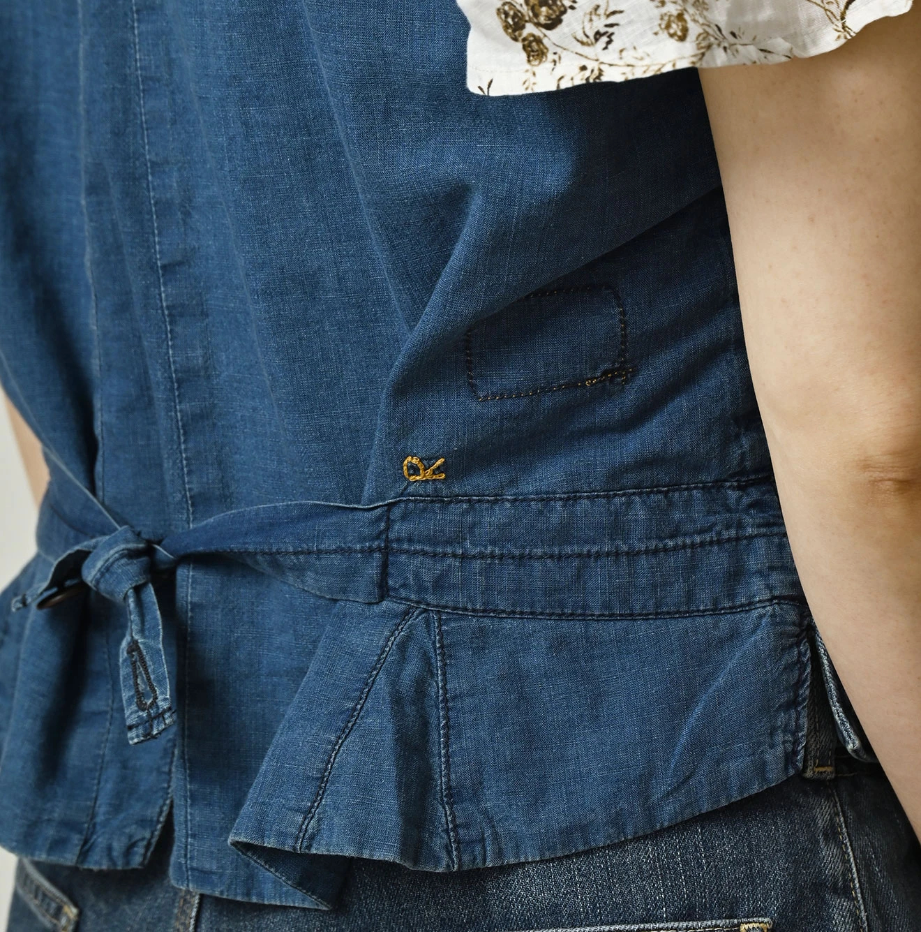 45R（フォーティファイブアール）| 45プチデニムのベスト（加工） Vest