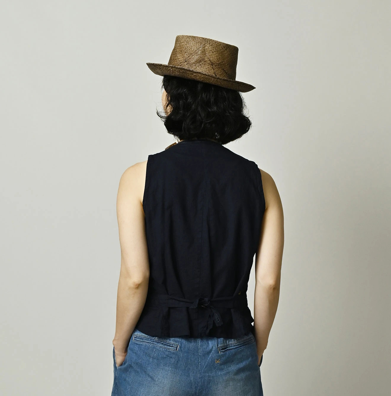45R（フォーティファイブアール）| 45プチデニムのベスト（濃） Vest
