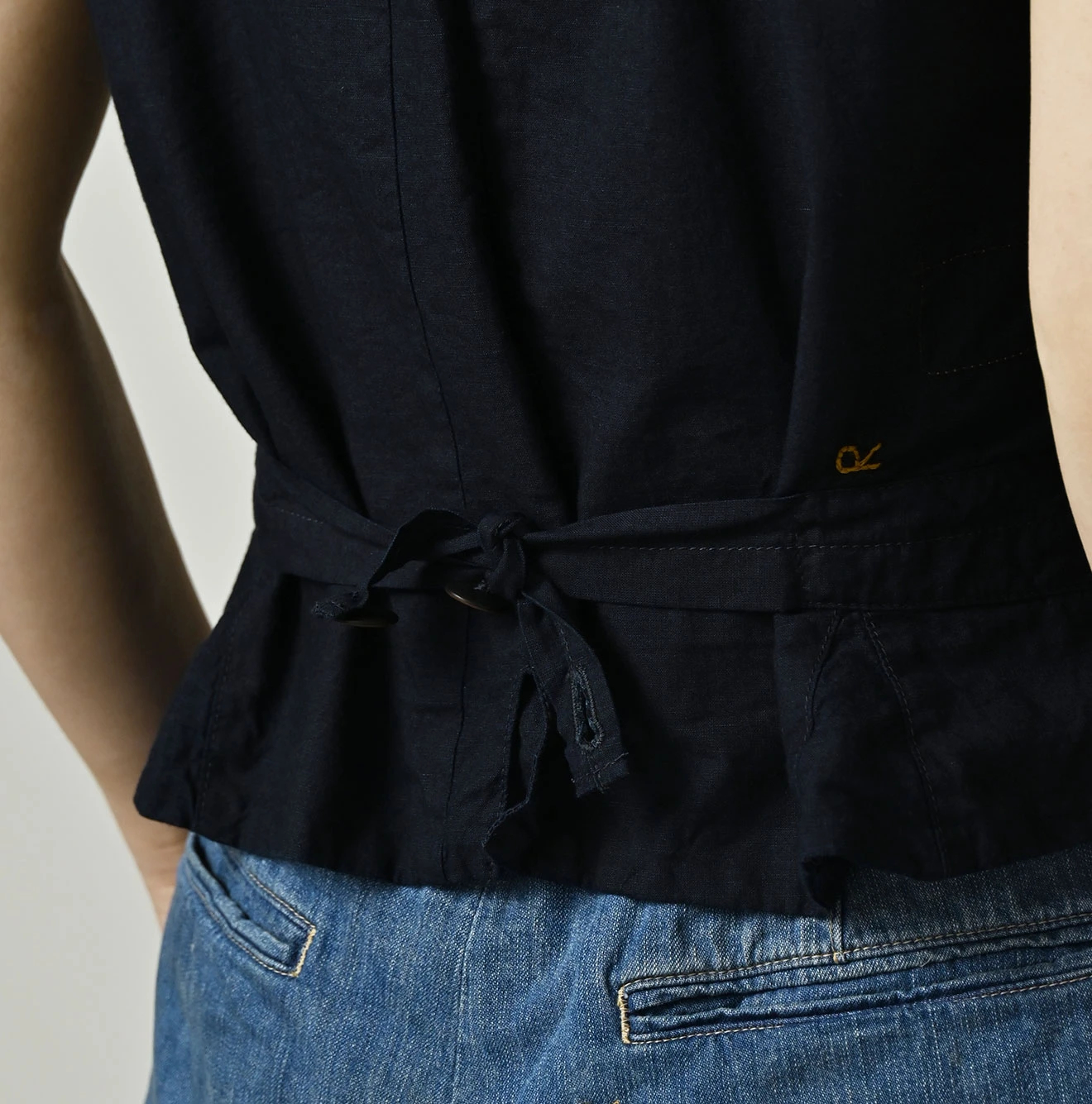 45R（フォーティファイブアール）| 45プチデニムのベスト（濃） Vest