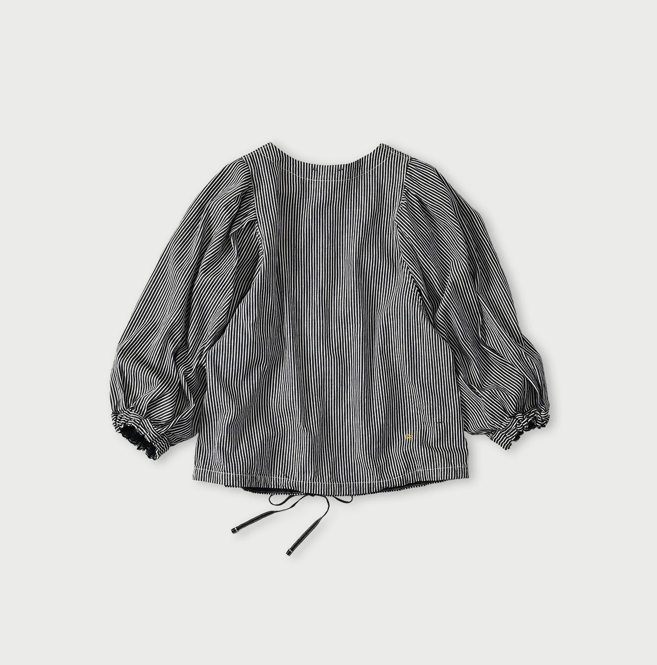 45R（フォーティファイブアール）| 小麦デニムのパフブラウス（濃