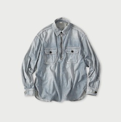 93-藍色納戸ヒッコリー 加工
