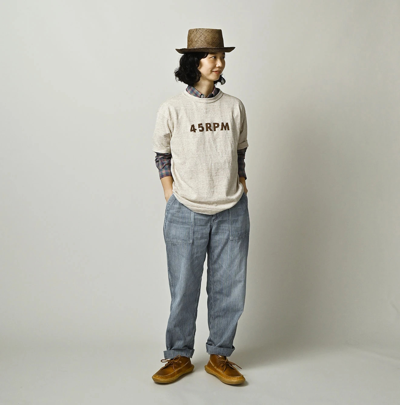 45R(フォーティファイブアール) |麦デニムの908ベイカーパンツ（加工）