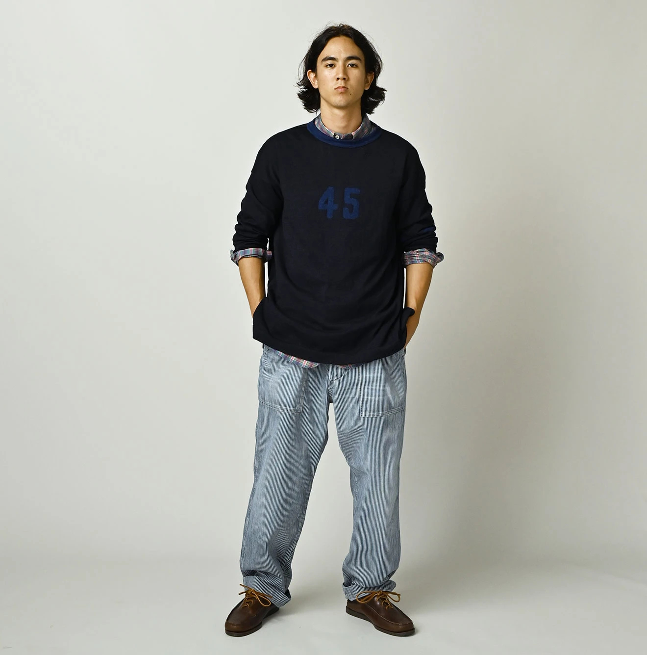45R(フォーティファイブアール) |麦デニムの908ベイカーパンツ（加工）