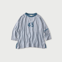 71-浅葱ツイードトップ