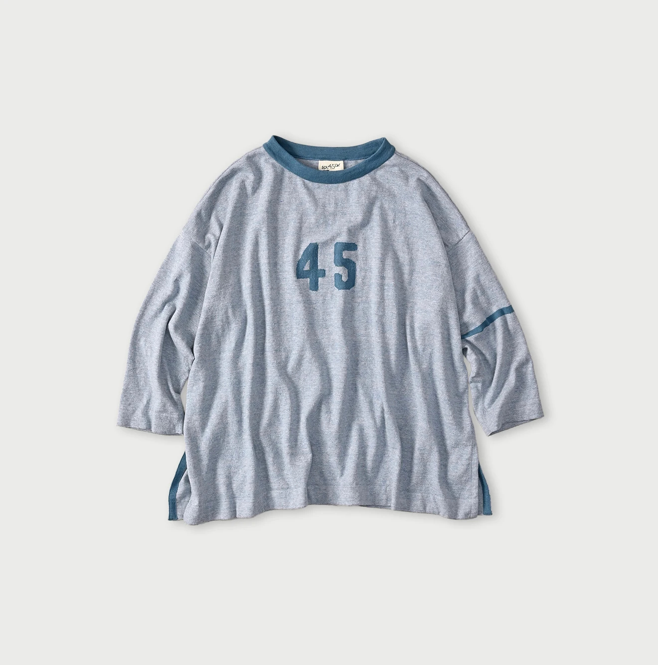 45R(フォーティファイブアール) |45ロゴジャカードニットソーの908ビッグスリット比古