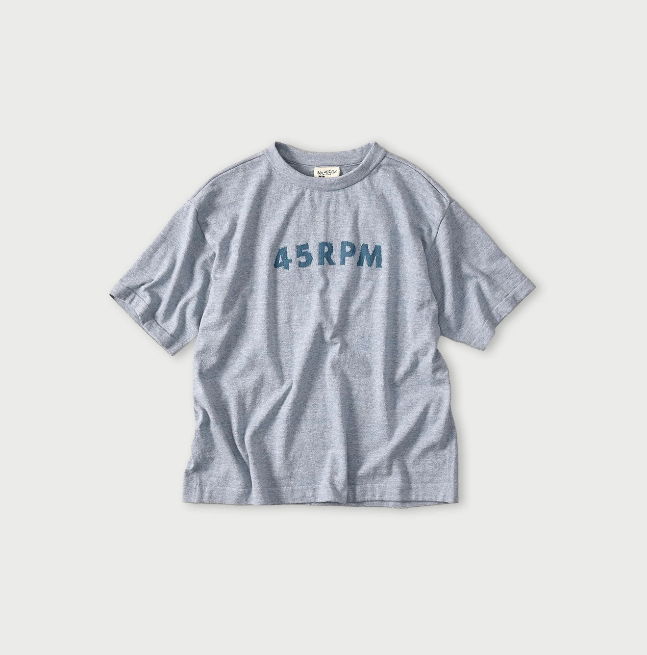 45R(フォーティファイブアール) |45PRMロゴジャカードニットソーの908海比古Tシャツ