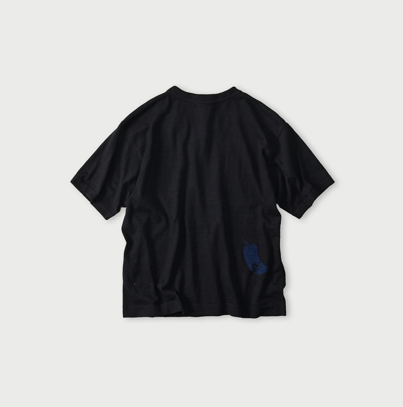 45R(フォーティファイブアール) |45PRMロゴジャカードニットソーの908海比古Tシャツ（インディゴ）